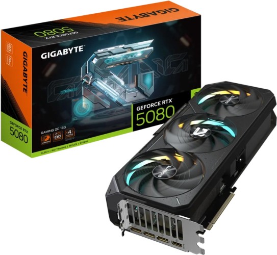 Видеокарта GIGABYTE GeForce RTX 5080 GAMING OC 16GB